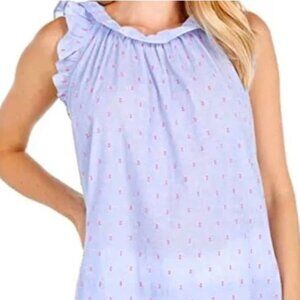 Lilly Pulitzer Kristin Top Bluebell Chambray